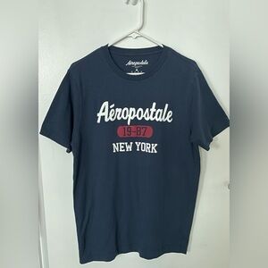 Aeropostale Blue Short Sleeve Tee Classic Crew Neck Men’s Size L
